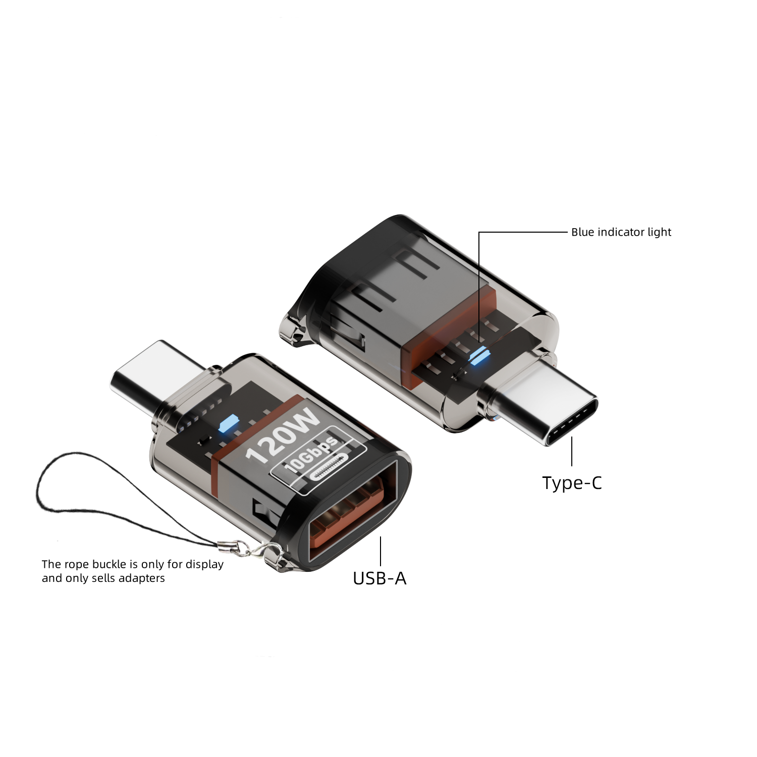 USB TO TYPE สีดำ