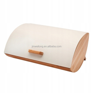 Boîte à pain <span class=keywords><strong>en</strong></span> métal bambou pour thé, sucre, café, boîte de rangement avec couvercle, récipient de rangement pour la cuisine - Product Image 2