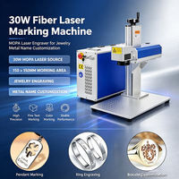 Machine de marquage laser à fibre couleur JPT MOPA M7 60W 100W, machine de gravure laser or et argent pour bijoux, vente chaude
