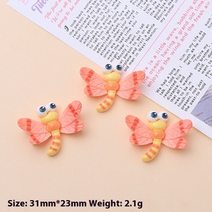 Đồ trang trí Nhựa phim hoạt hình cổ điển nhựa Cabochon bướm Ong bọ rùa con chuồn chuồn nhựa côn trùng cho Diy Craft - Product Image 6