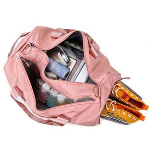 Sac de sport grande capacité, sac de sport humide et sec, sac de voyage imperméable en nylon avec compartiment à chaussures - Product Image 6