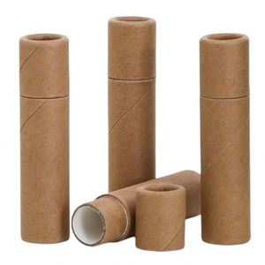 <b>Empty</b> Kraft Paper Jar Tube Essential Oil Bottle Packaging <b>Box</b> Paperboard Lip Balm Tubes <b>for</b> Tea Coffee Cosmetic Crafts <b>Box</b> - Product Image 1