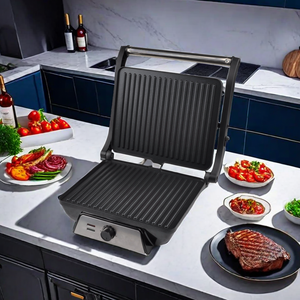 Prix d'usine 220-240V nettoyage facile <span class=keywords><strong>Plaques</strong></span> <span class=keywords><strong>amovibles</strong></span> Grilles à <span class=keywords><strong>viande</strong></span> double face - Product Image 4