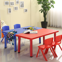 Table en plastique, chaise en plastique, mobilier de maternelle pour enfants d'âge préscolaire