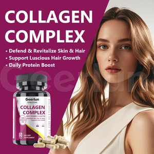 Suplemento de Biotina 100% de Animales Alimentados con Pasto, Marca Personalizada, Promueve la Salud del Cabello, Uñas y Piel, Cápsulas de Colágeno Complejo - Product Image 2