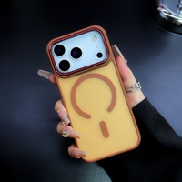 Coque de téléphone de luxe mate translucide avec chargement sans fil pour iPhone 17 16 15 14 13 12 11 Pro Max 17Air 14 Plus, coque magnétique antichoc