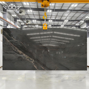 GOLDTOP Black Gold Diamond Quartzite Modern Polished Natural Stone Slab for Kitchen Countertop Villa Apartment Hotel - Product Image 5