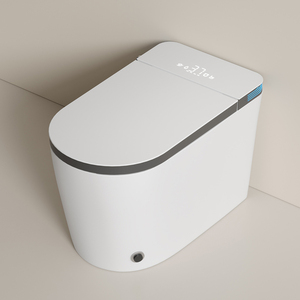 Inodoro Inteligente <span class=keywords><strong>MUBI</strong></span> T9006 de Una Pieza, Montado en el Suelo, con Asiento Calefactado, Secado por Aire, Control Remoto y Funciones Automáticas - Product Image 1