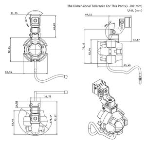 Conduite DRL + Avertissement 2in1 Combo Aux phares <span class=keywords><strong>avant</strong></span> Led Upgraded Scooter ou Moto Embedded Grille Mount Anti-Fog Spotlights - Product Image 3