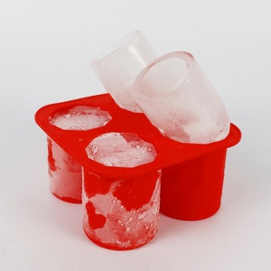 Molde para Cubitos de Hielo Huecos DIY, Molde de Silicona para Vasos de Hielo sin BPA para Congelador con 4 Cavidades - Product Image 1