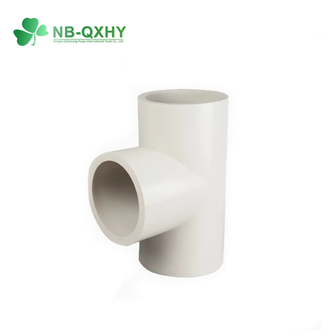 High-Pressure Chemical Industry Plastic Pipe Fittings PVDF CPVC UPVC PPH Tee for Water & Gas Smooth Surface Treatment