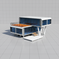 Maison pliable en acier de luxe conforme aux normes australiennes, conteneur extensible, capsule spatiale, maison miniature imperméable, design moderne, vie en plein air