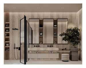 Mobili da Bagno a Parete in Acciaio Inossidabile, Armadietti Laterali per Bagno dal Produttore - Product Image 1