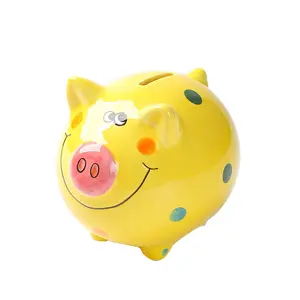 Adorable Ceramic Coin Banks for Kids Children Birthday Gift Piggy Money Bank For Home Decoration