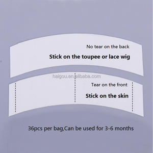 36 pièces/<span class=keywords><strong>lot</strong></span> Bandes adhésives super résistantes pour systèmes capillaires, extensions, toupets, perruques en dentelle et closures - Product Image 4