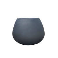 Large diamètre intérieur extérieur utilisation Pots de fleurs en béton naturel jardinières trous de drainage pratiques bouchons en caoutchouc ajoute un style naturel