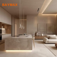 Ensemble complet de cuisine modulaire personnalisé Armoire de cuisine de style européen avec évier d'îlot