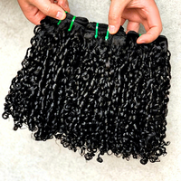 Paquetes de cabello humano Sdd Pixie Curls 14A Proveedores de cabello crudo de un solo donante Super Double Drawn Raw Vietnamese Pixie Curl Bundle