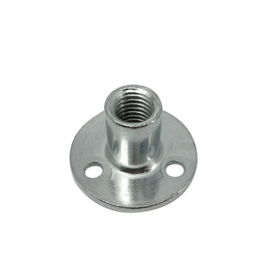 Connecteur de poteau de lit Hanweisong, plaque de raccordement en acier avec écrou à bride et trou fileté pour support de cadre de lit - Product Image 1