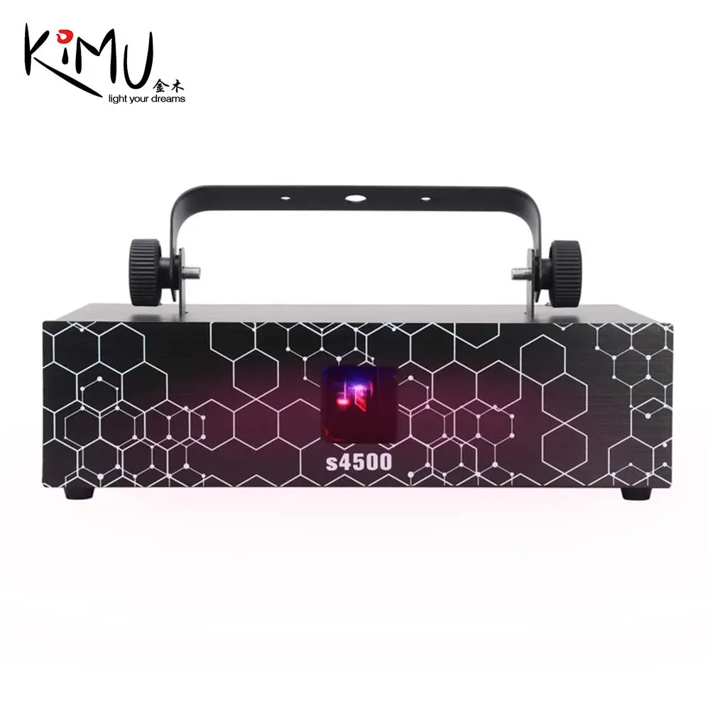 Proyector de luces láser de 4,5 W de alta calidad DMX DJ espectáculo de luces láser para fiesta de concierto KTV