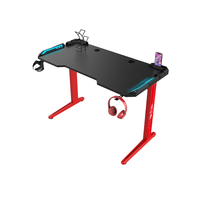 Bureau de jeu Offre Spéciale pour PC Gamer Table de jeu Bureau PC avec bureau d'ordinateur RVB avec porte-gobelet