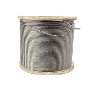 좋은 품질 304 316 녹 방지 스테인레스 스틸 와이어 로프 4mm 6mm 8mm 10mm 12mm - Product Image 1