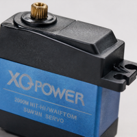 Moteur servo standard XQ POWER 40KG, rotor métallique, servo numérique, engrenage en titane, étanche, servo de direction RC à l'échelle 1/5, 6,8V