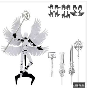 Juguete Modelo Lucky 13 <span class=keywords><strong>de</strong></span> Plástico Impreso en 3D, Articulado y Móvil, <span class=keywords><strong>de</strong></span> la Quinta Generación, con Diseño <span class=keywords><strong>de</strong></span> Ángel <span class=keywords><strong>de</strong></span> Seis Alas Illidan, Superventas Transfronterizo - Product Image 5