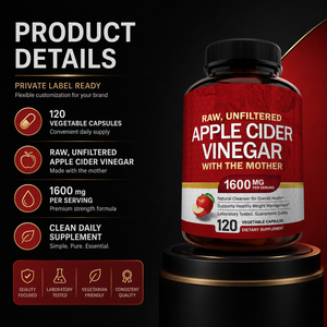 Capsules <span class=keywords><strong>de</strong></span> <span class=keywords><strong>vinaigre</strong></span> <span class=keywords><strong>de</strong></span> <span class=keywords><strong>cidre</strong></span> <span class=keywords><strong>de</strong></span> pomme OEM Keto pour la perte <span class=keywords><strong>de</strong></span> poids chez l'adulte, complément alimentaire, gélules vitaminées, <span class=keywords><strong>non</strong></span> destiné aux nouveau-nés - Product Image 2