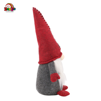 Zaves Christmas Gnomes sans visage Figurine elfe en peluche avec chapeau tricoté Décoration de la maison Poupée pour Noël