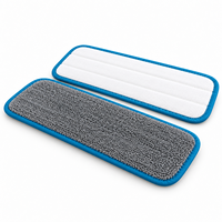 Recharges de serpillères plates en microfibre absorbante personnalisées, à usage humide et sec, pour nettoyage domestique et commercial, directement de l'usine