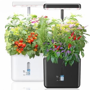 Mini maceta hidropónica de fábrica <span class=keywords><strong>con</strong></span> <span class=keywords><strong>luz</strong></span> para sistema de jardinería interior hidropónico para cultivar Kit de siembra inteligente para el hogar - Product Image 1