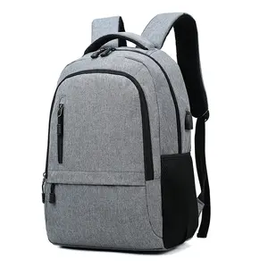 Schultasche hochfester Stoff Reisen Freizeit Laptop-Rücksack wasserdicht mit USB-Anlage Hochwertiger Geschäfts-Rücksack