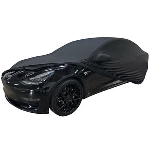 Housse de voiture intérieure respirante lavable à haute élasticité 200gsm housse de voiture en Spandex Super extensible pour le stationnement de voiture - Product Image 4