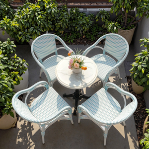 Caffè Hotel stile francese bistrot <span class=keywords><strong>sedie</strong></span> in <span class=keywords><strong>Rattan</strong></span> esterno Patio sedia <span class=keywords><strong>da</strong></span> <span class=keywords><strong>giardino</strong></span> ristorante sedia <span class=keywords><strong>da</strong></span> pranzo - Product Image 6