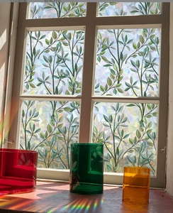 Pellicola Statica per Vetri con Piccoli Fiori Colorati in PVC, <span class=keywords><strong>Adesivi</strong></span> per Finestre Colorati con Effetto Sole, Decorazione per la Casa - Product Image 6
