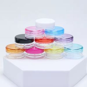 3g 5g <b>Small</b> Round Clear Cream Jar Plastic Pot Box Transparent Cosmetic Sample <b>Container</b> with Lids - Product Image 1
