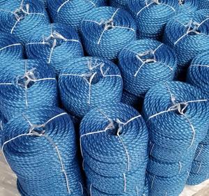 カスタマイズ可能な色6MM 8MM高張力3ストランドポリプロピレン強度パッキングロープ農業包装用 - Product Image 1