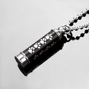 Toptan kremasyon takı külleri memorial kolye anıt paws baskı yüzeyi için - Product Image 6