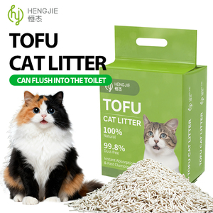 Litière pour chat en tofu 100% naturelle, biodégradable, jetable dans les toilettes, écologique, hautement absorbante, sans poussière, en forme <span class=keywords><strong>de</strong></span> bande - Product Image 1