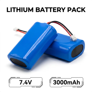Batterie au lithium rechargeable 7,4 V 3000 mAh pour appareils électroniques et dispositifs - Product Image 1