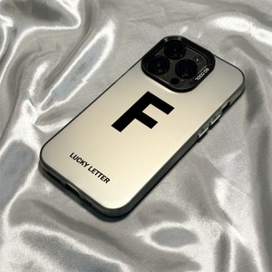Chữ Đơn Giản Trường Hợp Điện Thoại Cho Iphone 17 16 15 14 13 12 11 Pro Max Đen PC + TPU Tím Matte Laser Kim Loại Aurora Funda - Product Image 4
