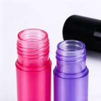 Tube en plastique PP vide personnalisé pour cosmétiques, 5g, blanc, noir, rose, violet, avec capuchon, pour rouge à lèvres et brillant à lèvres, vente en gros