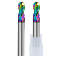 DouRuy 2A 2 Flûtes Fraise CNC à revêtement AlTiN 3.175/4/5/6mm à spirale gauche pour Acrylique, PCB, PVC, Aluminium, Personnalisé OEM