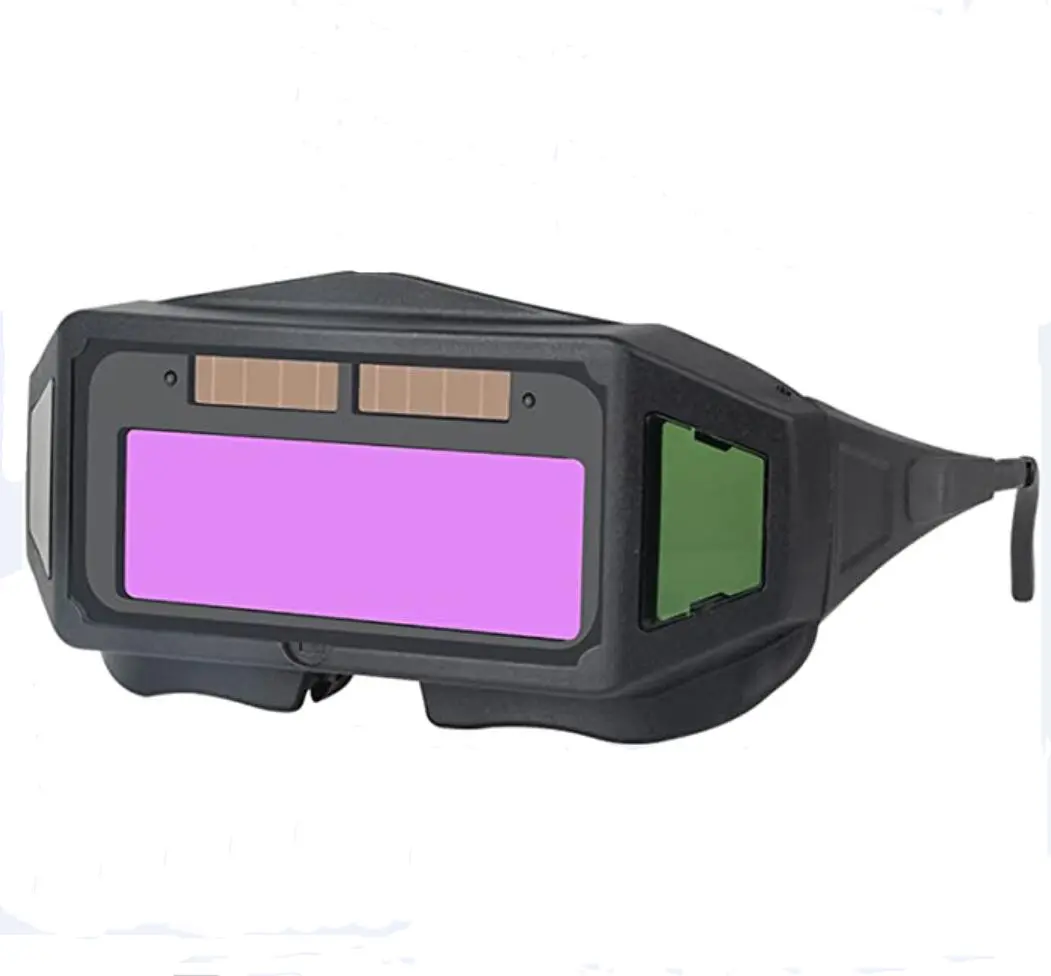 Солнечный True Color панорамный вид Автоматическое затемнение сварочные очки с электрическим приводом, шлифования и резки защитные очки головки и ушах