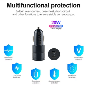 40 w Dual Port <span class=keywords><strong>Chargeur</strong></span> Allume-cigare <span class=keywords><strong>Chargeur</strong></span> de téléphone de voiture <span class=keywords><strong>Prise</strong></span> 2 en 1 Multipurpose Car 40 Watt Fast Charger - Product Image 4