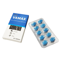 Étiquettes personnalisées Pilules bleues pour l'amélioration masculine Complément alimentaire à base de plantes Avantages personnalisables 100mg/500mg