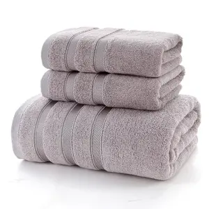 2021 venda quente altamente absorvente de bambu orgânico toalha conjunto de toalha de banho de luxo conjunto de toalhas de mão