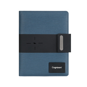 Bộ Quà Tặng lá lỏng lẻo thông minh Nhật ký A5 da máy tính xách tay ngân hàng điện với thông minh sạc không dây 8000mAh Trạm điện cầm tay - Product Image 2