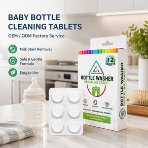 Tabletas Efervescentes Desincrustantes para Lavabotellas, Tabletas en Blíster para Eliminar el Sarro del Lavabotellas de Bebé, <span class=keywords><strong>Windex</strong></span> - Product Image 1
